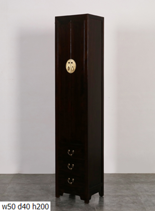 12 Custom make 3drawer & 2door slim tall book cabinet