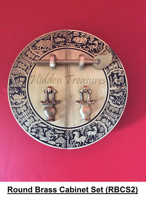 02 Brass round cabinet lockset 
