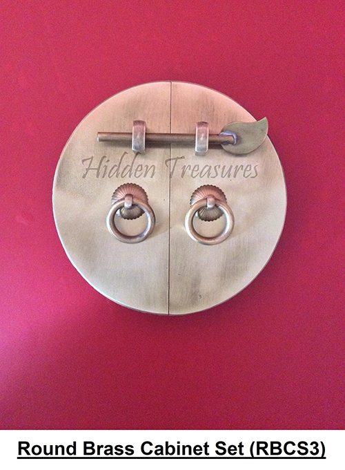 03 Brass round cabinet lockset 
