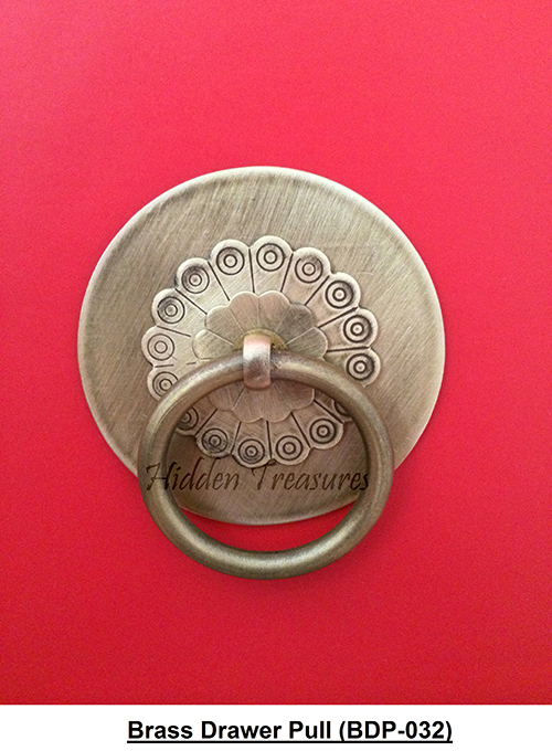32 Brass three pcs plate ring puller