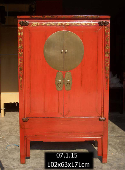 01 Antique Red Wedding Cabinet