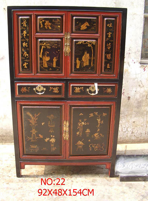 06 Antique guilded fujian Cabinet