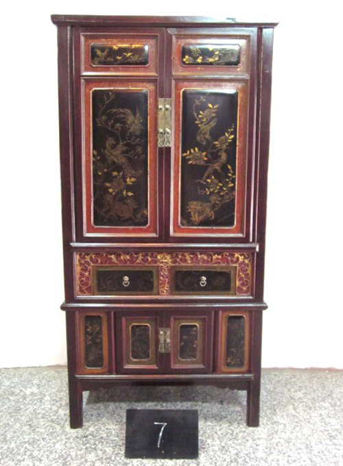 11 Antique guilded fujian Cabinet 