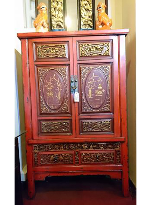 20 Antique Fujian carved cabinet 
