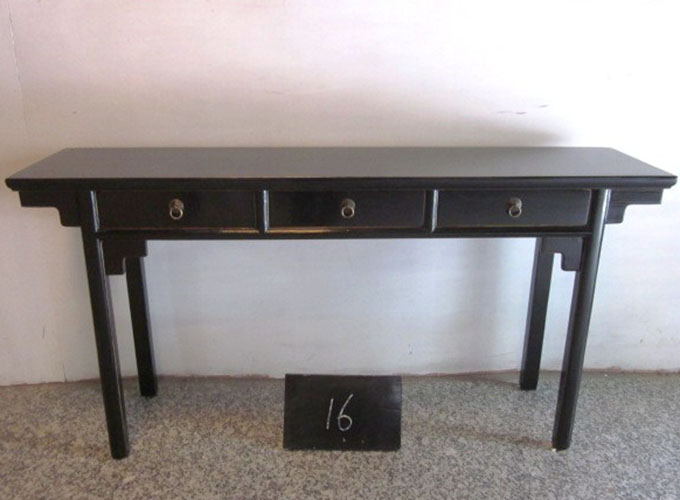 07 Custom make 3 drawers console table 