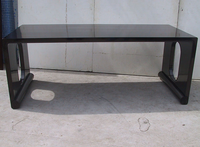 08 Custom make scroll legged dining table 